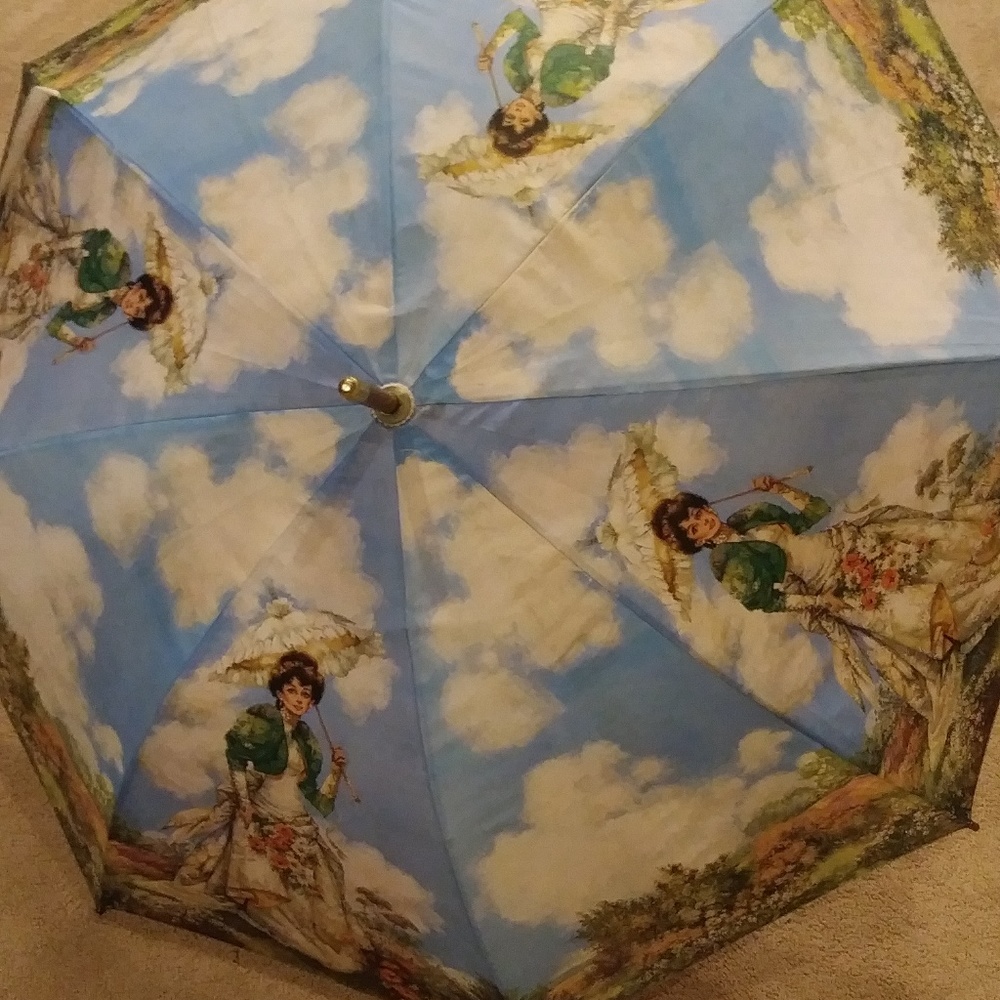 Vintage Rare Avon Representative Award Umbrella